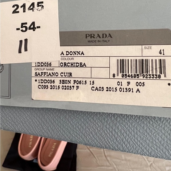 Prada pink saffiano loafers size 41 - Picture 4 of 4